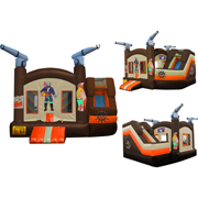 inflatable bouncer and slide combo